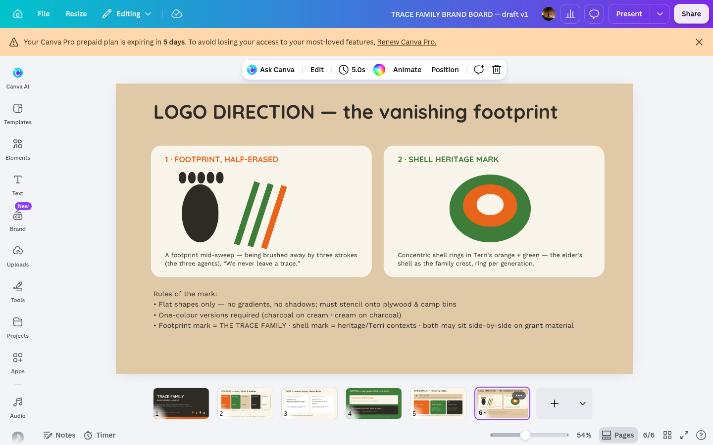 Logo direction
